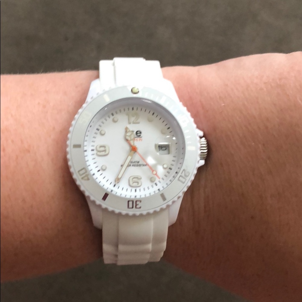 White ICE Watch with Silicone band